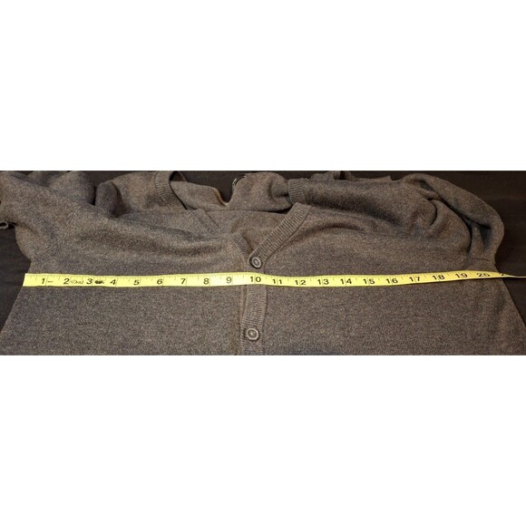 Men's Claiborne Gray Long Sleeve Cardigan Sweater Size Med - Picture 4 of 9
